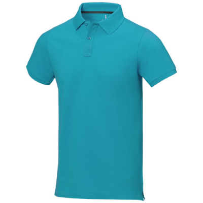 Picture of CALGARY SHORT SLEEVE MENS POLO in Aqua.