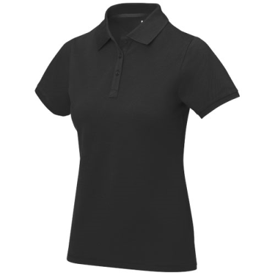 Picture of CALGARY SHORT SLEEVE WOMENS POLO in Solid Black