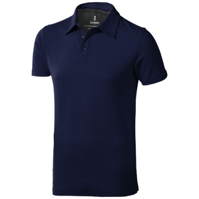 Picture of MARKHAM SHORT SLEEVE MENS STRETCH POLO in Navy.