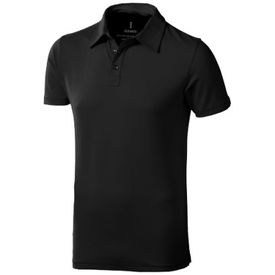 Picture of MARKHAM SHORT SLEEVE MENS STRETCH POLO in Anthracite Grey.