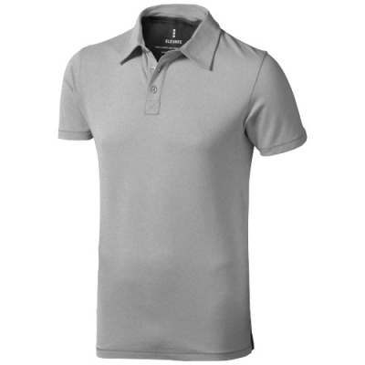 Picture of MARKHAM SHORT SLEEVE MENS STRETCH POLO in Grey Melange.