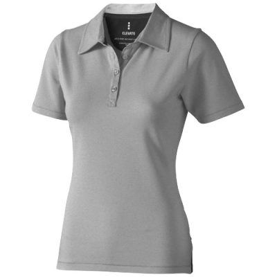 Picture of MARKHAM SHORT SLEEVE WOMENS STRETCH POLO in Grey Melange.