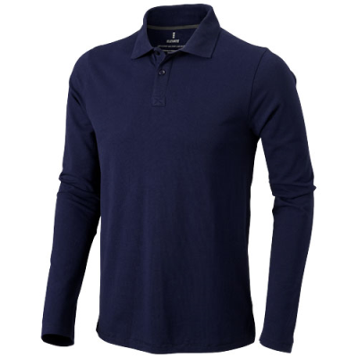 Picture of OAKVILLE LONG SLEEVE MENS POLO in Navy.