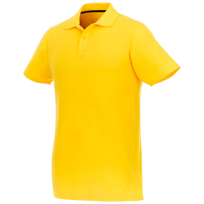 Picture of HELIOS SHORT SLEEVE MENS POLO in Yellow.