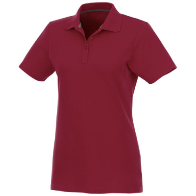 Picture of HELIOS SHORT SLEEVE WOMENS POLO in Burgundy.