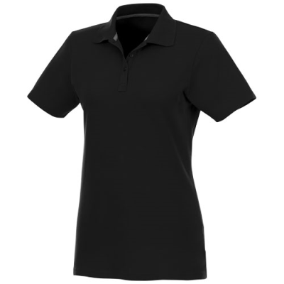 Picture of HELIOS SHORT SLEEVE WOMENS POLO in Solid Black.