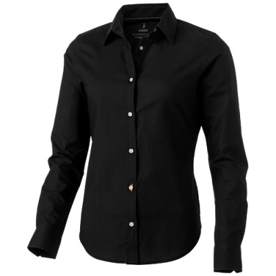 Picture of VAILLANT LONG SLEEVE WOMENS OXFORD SHIRT in Solid Black.