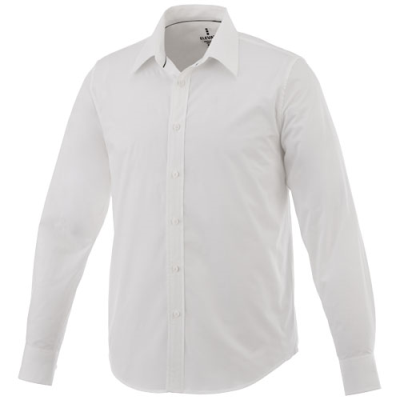 Picture of HAMELL LONG SLEEVE MENS SHIRT in White.