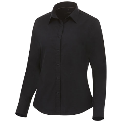 Picture of HAMELL LONG SLEEVE WOMENS SHIRT in Solid Black.