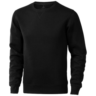 Picture of SURREY UNISEX CREW NECK SWEATER in Solid Black.