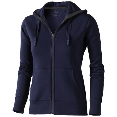 Picture of ARORA WOMENS FULL ZIP HOODED HOODY in Navy.