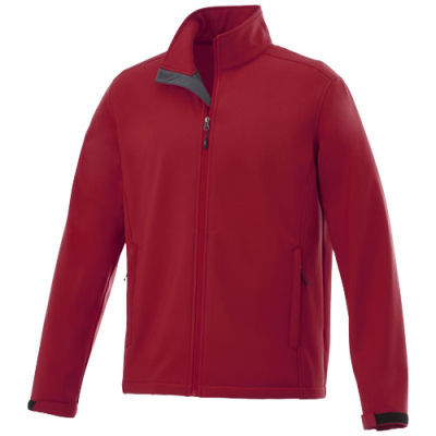 Picture of MAXSON MENS SOFTSHELL JACKET in Red.