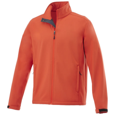 Picture of MAXSON MENS SOFTSHELL JACKET in Orange.