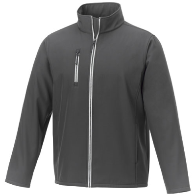 Picture of ORION MENS SOFTSHELL JACKET in Storm Grey.