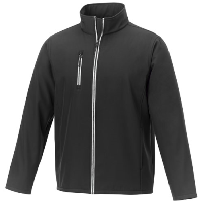 Picture of ORION MENS SOFTSHELL JACKET in Solid Black.