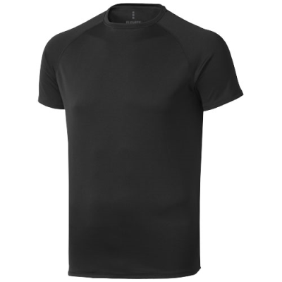 Picture of NIAGARA SHORT SLEEVE MENS COOL FIT TEE SHIRT in Solid Black.