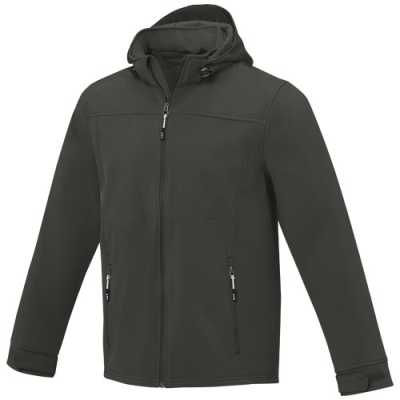 Picture of LANGLEY MENS SOFTSHELL JACKET in Anthracite Grey.