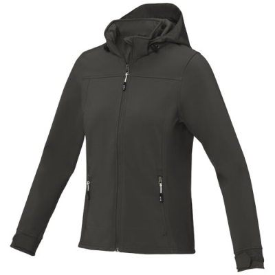 Picture of LANGLEY WOMENS SOFTSHELL JACKET in Anthracite Grey.