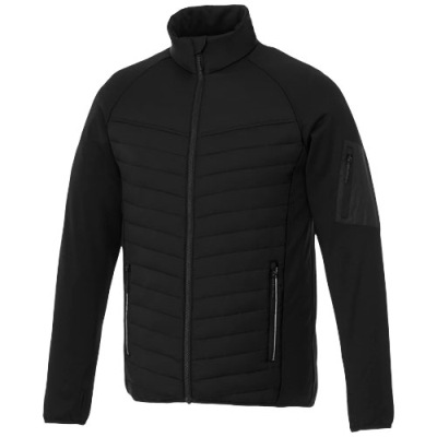 Picture of BANFF MENS HYBRID THERMAL INSULATED JACKET in Solid Black.