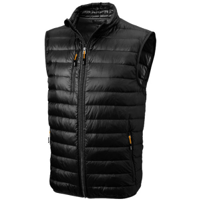 Picture of FAIRVIEW MENS LIGHTWEIGHT DOWN BODYWARMER in Solid Black.