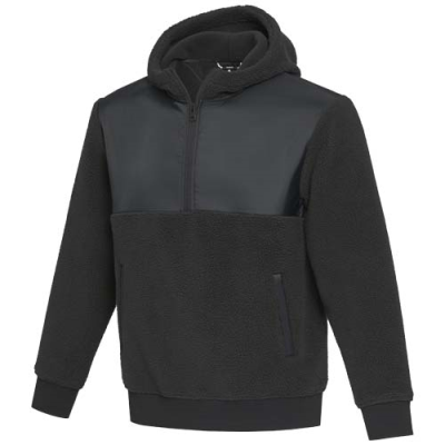 Picture of EVANS UNISEX RECYCLED SHERPA FLEECE in Solid Black.