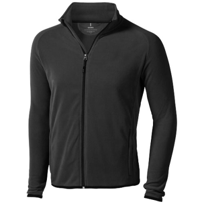 Picture of BROSSARD MENS FULL ZIP FLEECE JACKET in Anthracite Grey.