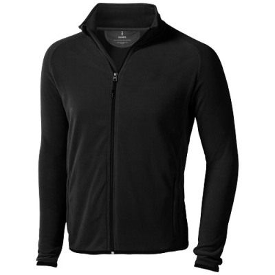 Picture of BROSSARD MENS FULL ZIP FLEECE JACKET in Solid Black.