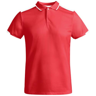 Picture of TAMIL SHORT SLEEVE CHILDRENS SPORTS POLO in Red & White.