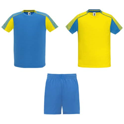 Picture of JUVE CHILDRENS SPORTS SET in Yellow_&_Royal Blue