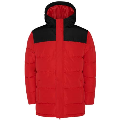 Picture of TALLIN CHILDRENS THERMAL INSULATED JACKET in Red & Solid Black.