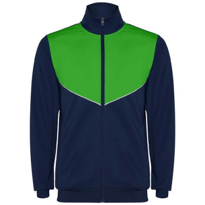 Picture of EVANS CHILDRENS TRACKSUIT in Navy Blue & Fern Green.