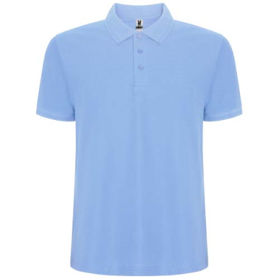 Picture of PEGASO PREMIUM SHORT SLEEVE CHILDRENS POLO in Light Blue.