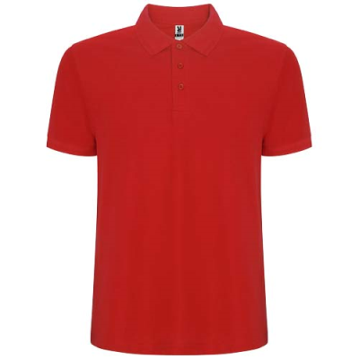 Picture of PEGASO PREMIUM SHORT SLEEVE CHILDRENS POLO in Red.