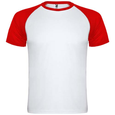 Picture of INDIANAPOLIS SHORT SLEEVE CHILDRENS SPORTS TEE SHIRT in White&Red