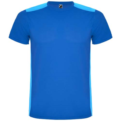 Picture of DETROIT SHORT SLEEVE CHILDRENS SPORTS TEE SHIRT in Royal Blue.