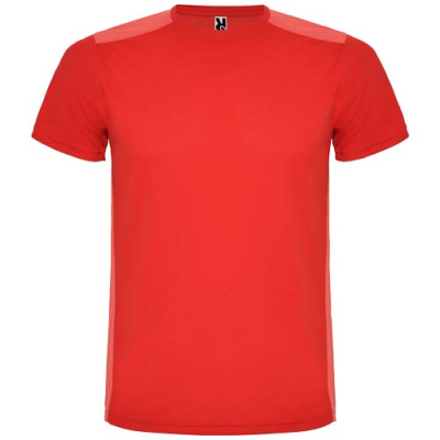 Picture of DETROIT SHORT SLEEVE CHILDRENS SPORTS TEE SHIRT in Red.