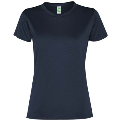 Picture of SLAM SHORT SLEEVE WOMENS SPORTS TEE SHIRT in Navy Blue.