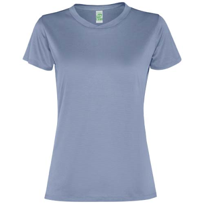 Picture of SLAM SHORT SLEEVE WOMENS SPORTS TEE SHIRT in Zen Blue.