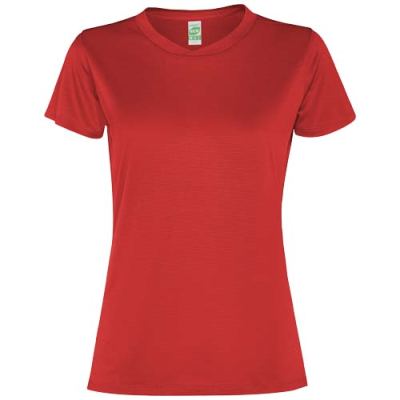 Picture of SLAM SHORT SLEEVE WOMENS SPORTS TEE SHIRT in Red.