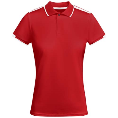 Picture of TAMIL SHORT SLEEVE WOMENS SPORTS POLO in Red&White