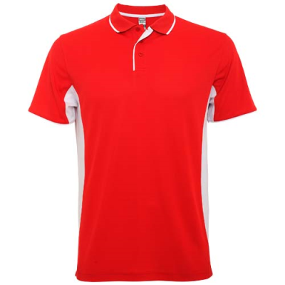 Picture of MONTMELO SHORT SLEEVE UNISEX SPORTS POLO in Red&White.