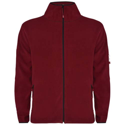 Picture of LUCIANE MENS FULL ZIP FLEECE JACKET in Garnet.