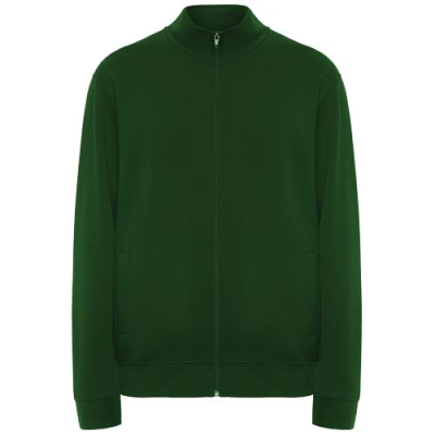 Picture of ULAN UNISEX FULL ZIP SWEATER in Dark Green.