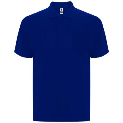 Picture of CENTAURO PREMIUM SHORT SLEEVE UNISEX POLO in Blue.