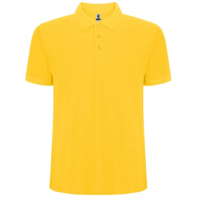 Picture of PEGASO PREMIUM SHORT SLEEVE MENS POLO in Yellow.