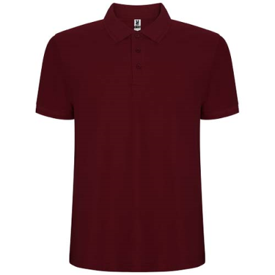 Picture of PEGASO PREMIUM SHORT SLEEVE MENS POLO in Garnet.