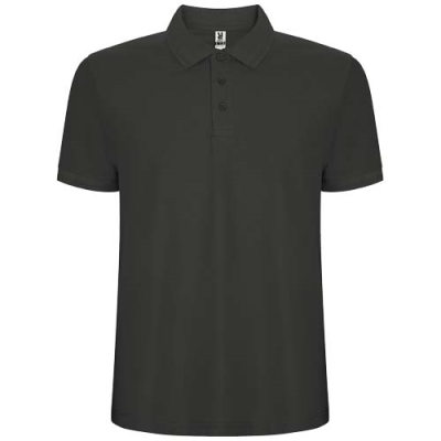 Picture of PEGASO PREMIUM SHORT SLEEVE MENS POLO in Dark Lead.