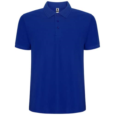 Picture of PEGASO PREMIUM SHORT SLEEVE MENS POLO in Blue