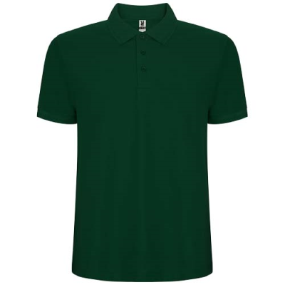 Picture of PEGASO PREMIUM SHORT SLEEVE MENS POLO in Dark Green.