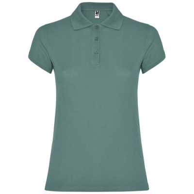 Picture of STAR SHORT SLEEVE WOMENS POLO in Calm Blue.